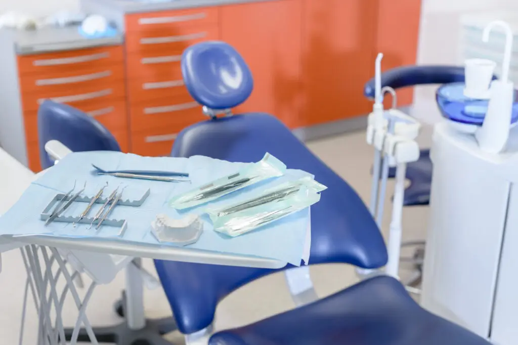 About Us 1 close up of dental tool equipment in stomatology clinic SBI 300904461