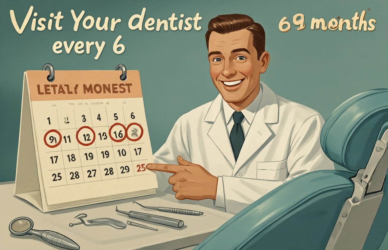 The Origin of the 6-Month Dental Visit Rule